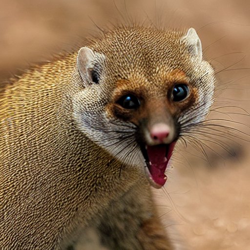 mongoose image generated by Stable Diffusion